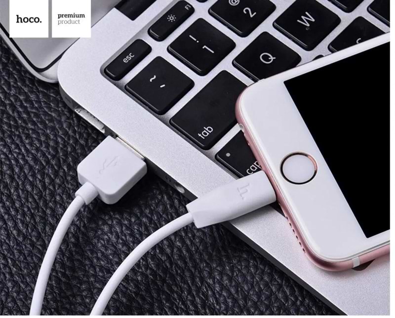 Кабель HOCO X1 USB to iP 2.4A, 2m White (6957531032014)