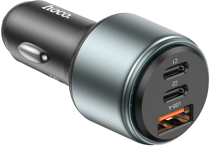 Автомобільний зарядний пристрій HOCO NZ9 Galloper 95W three-port(2C1A) car charger Black (6931474795113)