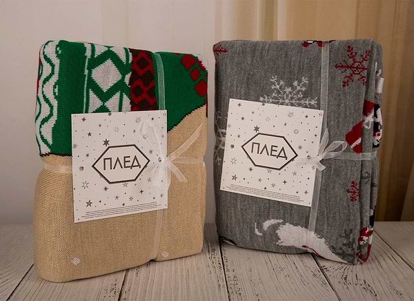 Фото - Плед полуторний Прованс Holiday gnome 130х170 (031663)