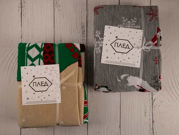 Фото - Плед полуторний Прованс Holiday gnome 130х170 (031663)