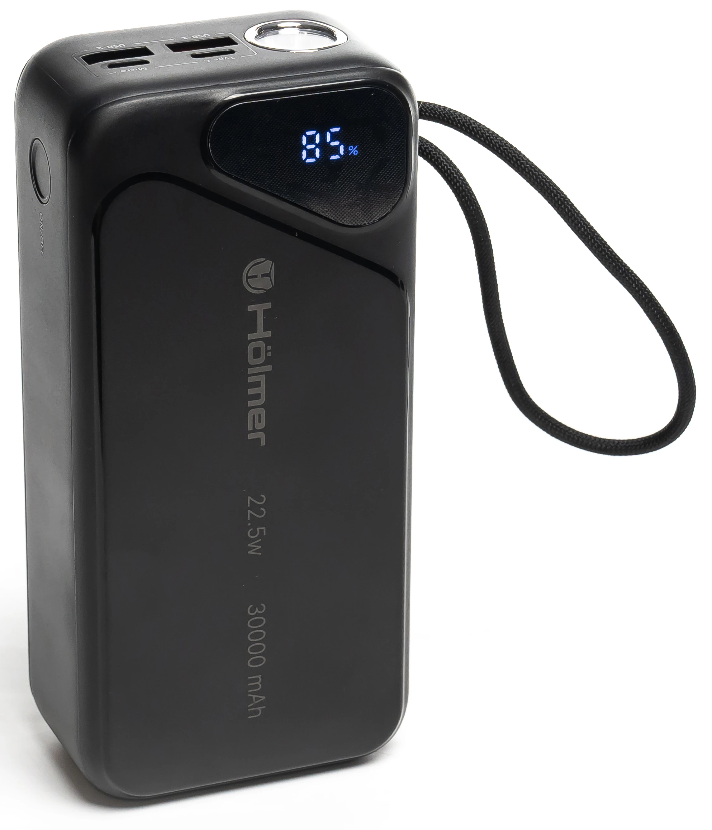 Батарея мобільна Holmer Cheetah 30000 mAh 22.5W Type-C Black (NRG-02)