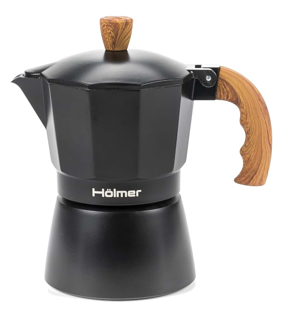 Купить Кофеварка гейзерная Holmer CF-0150-BW Natural - Фото 1 Кофеварка гейзерная Holmer CF-0150-BW Natural - Фото 1