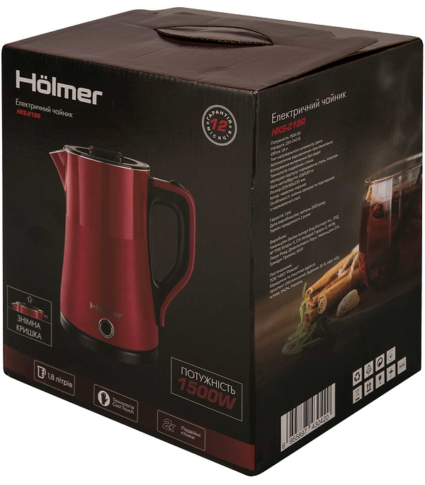 Фото - Электрический чайник Holmer HKS-218R