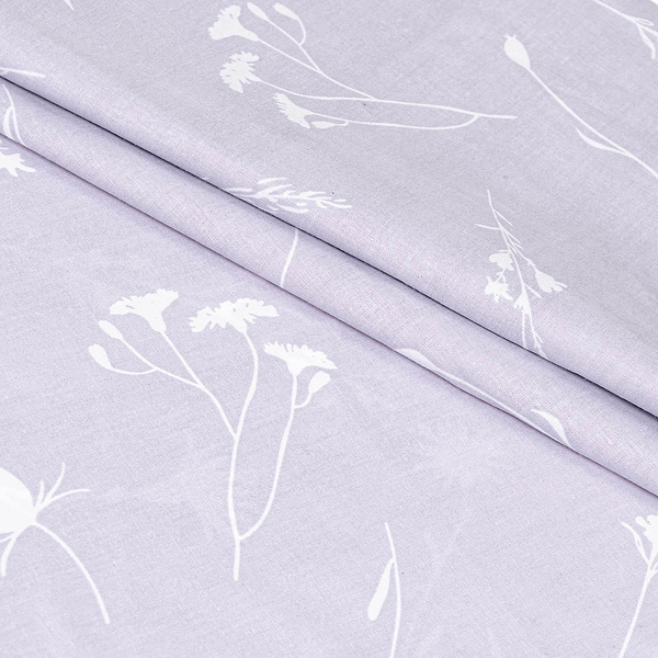 Фото - Комплект постельного белья Home Line Полутораспальный Бязь +нав 50х70 см Васильки белые на лавандовом (173306)