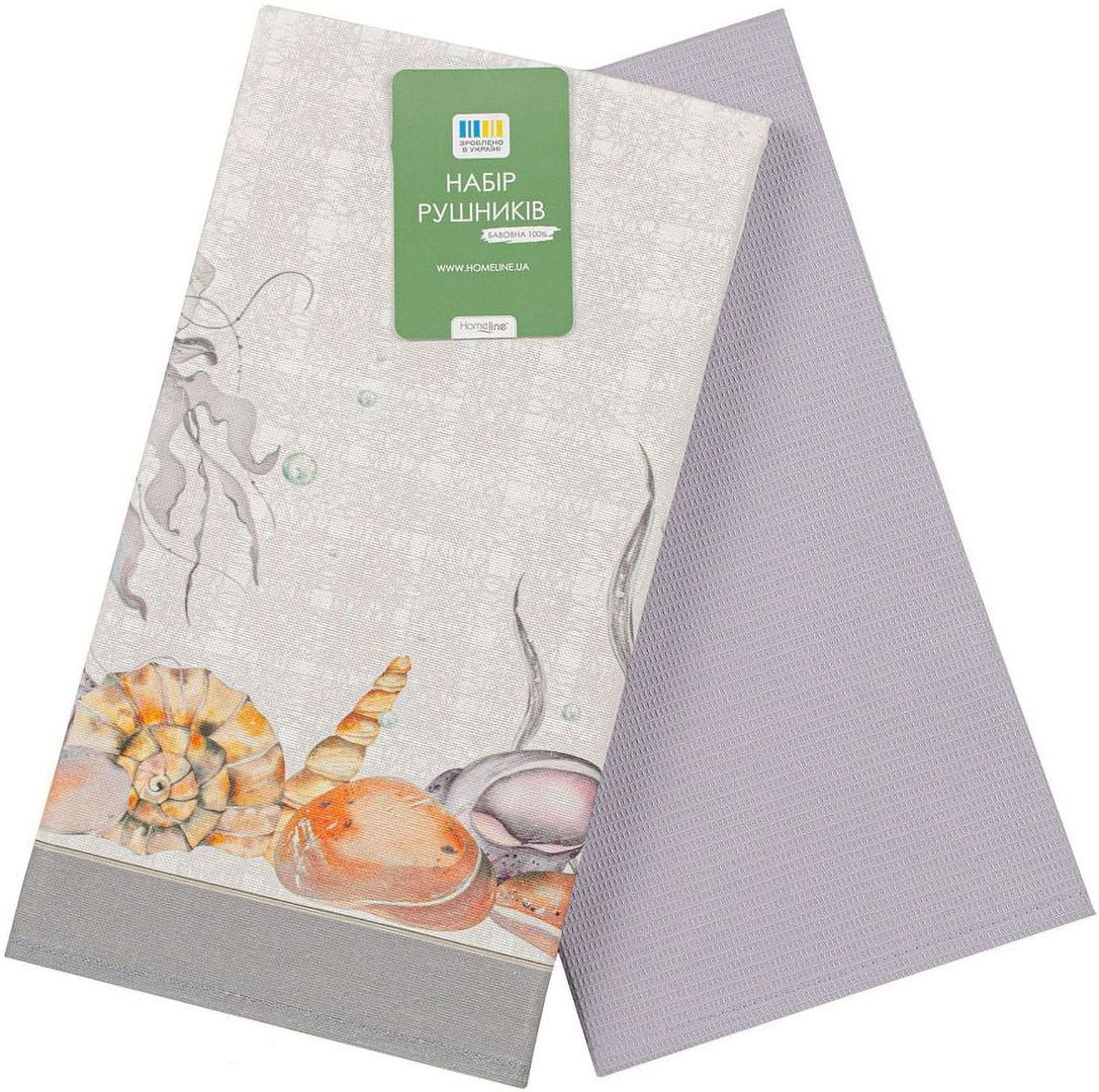 Набір рушників Home Line 40Х60 МОРСЬКИЙ СВІТ лавандовий (196683)