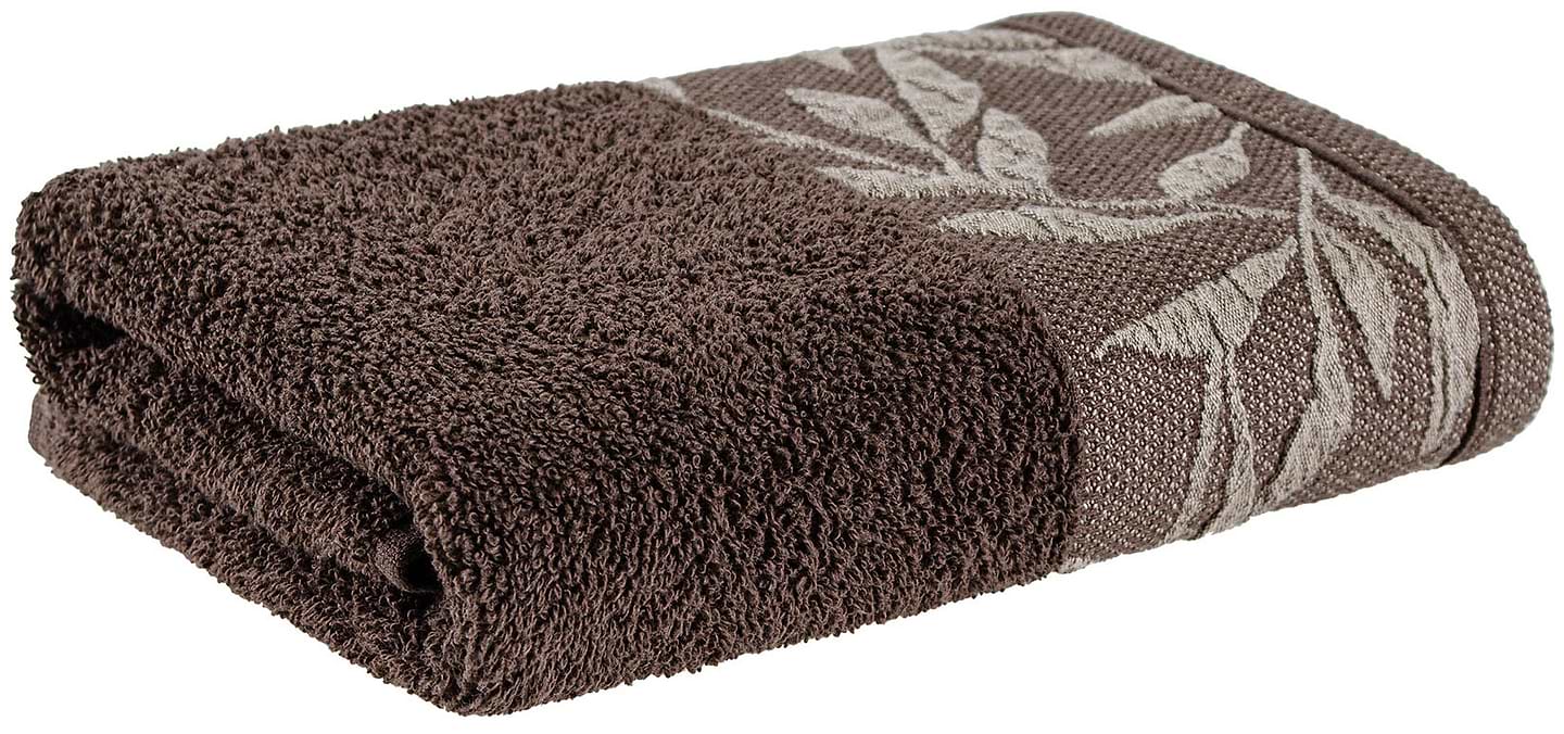 Рушник для обличчя Home Line Флора 50х90 коричневий (177664)