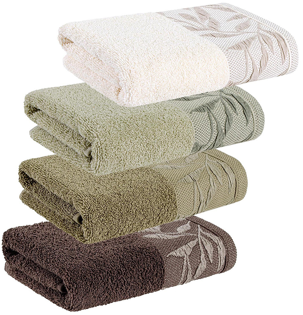 Фото - Полотенце для лица Home Line Флора 50х90 коричневый (177664)