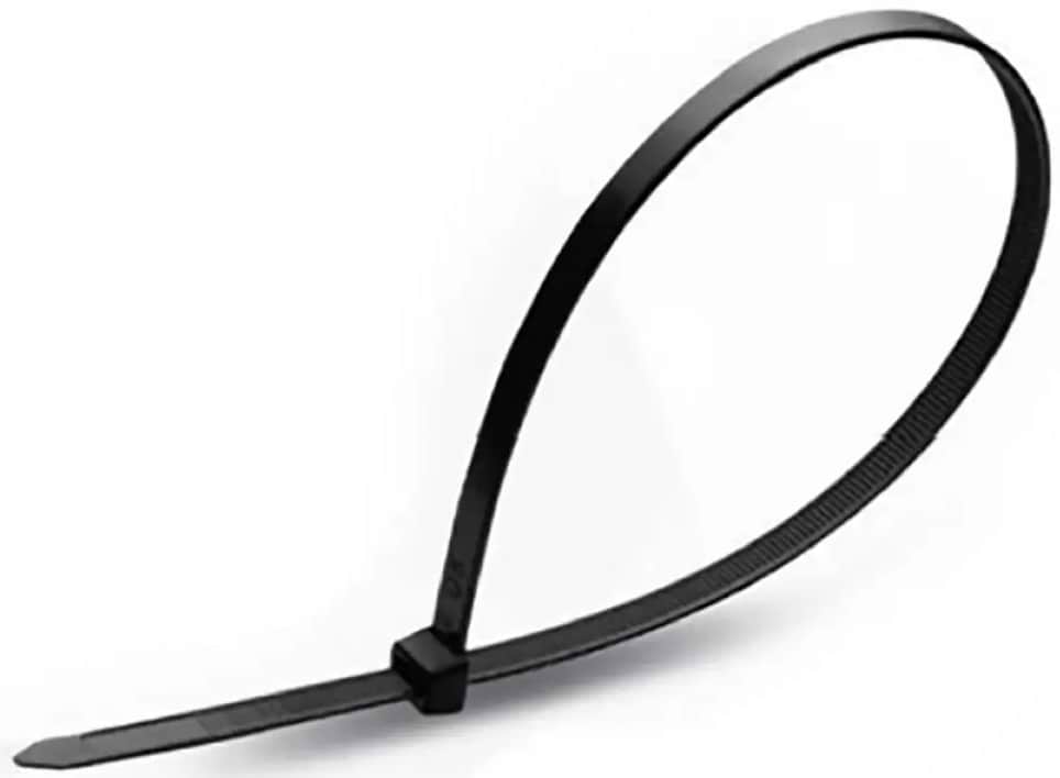 Набор хомутов Haisser нейлоновый 3.6х200 Черный 100 шт. (123383)