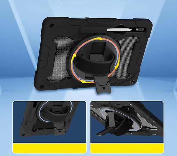 Фото - Чохол для планшета BeCover Horizontal handle for Samsung Galaxy Tab S9 Plus (SM-X810/SM-X816)/S9 FE Plus (SM-X610/SM-X616) 12.4"' Black (712917)