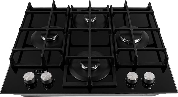 Фото - Духова шафа + варильна поверхня газова Hotpoint-Ariston FA5S841JBLGHA + HAGS61FBK