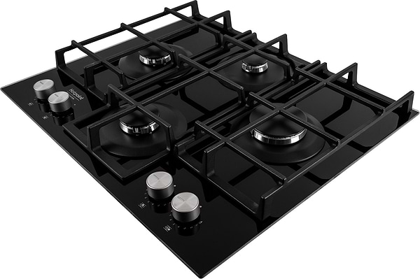 Фото - Духова шафа + варильна поверхня газова Hotpoint-Ariston FA5S841JBLGHA + HAGS61FBK