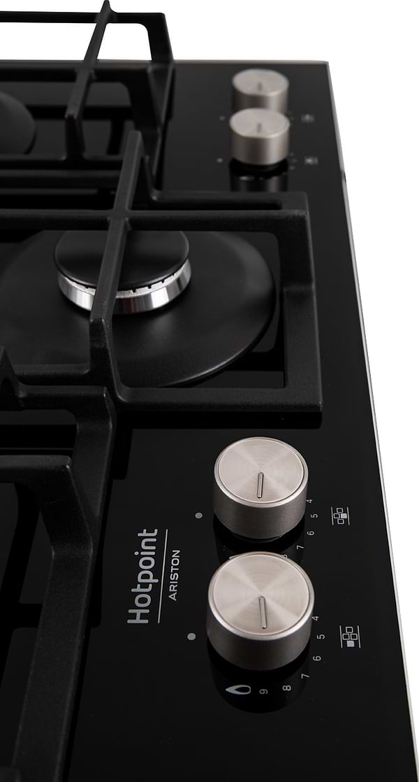 Фото - Духова шафа + варильна поверхня газова Hotpoint-Ariston FA5S841JBLGHA + HAGS61FBK