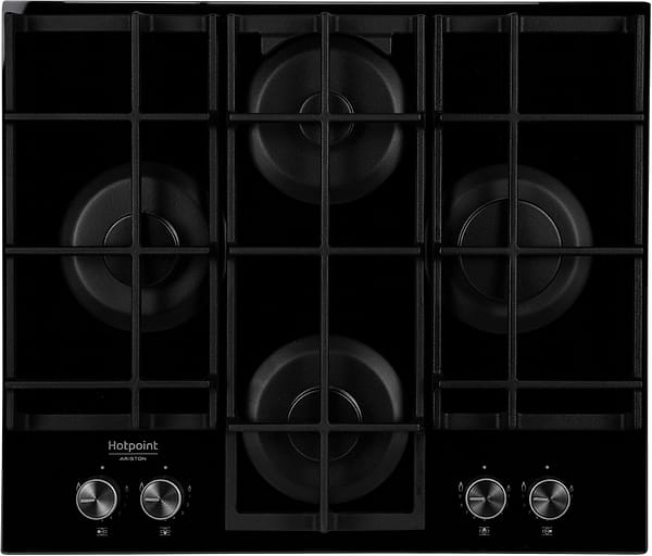 Фото - Духова шафа + варильна поверхня газова Hotpoint-Ariston FA5S841JBLGHA + HAGS61FBK