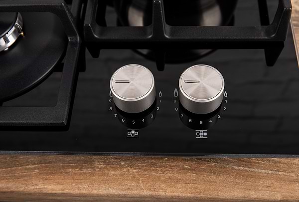 Фото - Духова шафа + варильна поверхня газова Hotpoint-Ariston FA5S841JBLGHA + HAGS61FBK