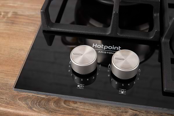 Фото - Духова шафа + варильна поверхня газова Hotpoint-Ariston FA5S841JBLGHA + HAGS61FBK