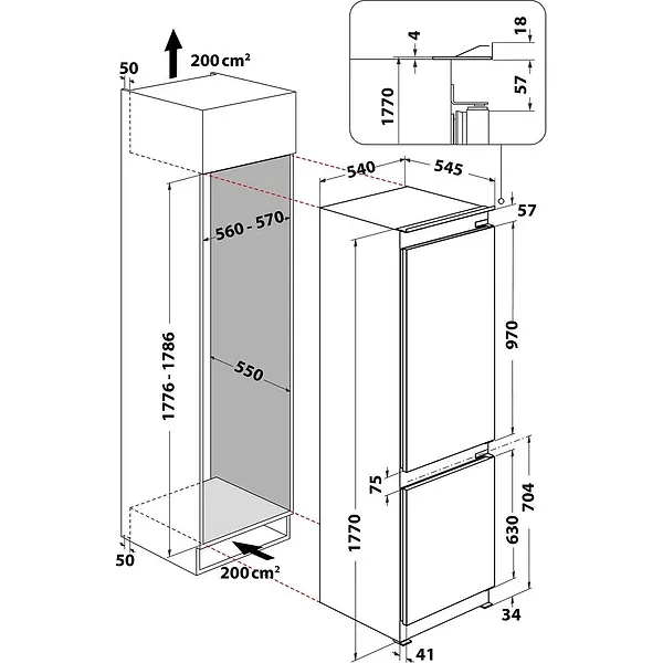 Фото - Холодильник встраиваемый Hotpoint-Ariston HAC18T311