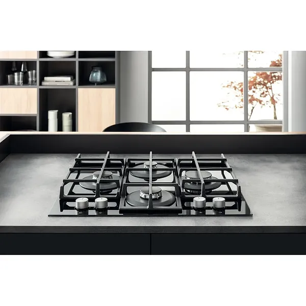 Фото - Варильна поверхня газова Hotpoint-Ariston HAGS61FBK