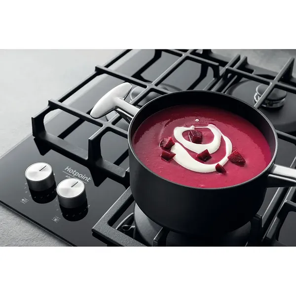 Фото - Варильна поверхня газова Hotpoint-Ariston HAGS61FBK
