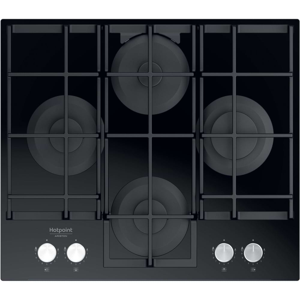 Варочная панель газовая Hotpoint-Ariston HAGS61FBK - Фото 1