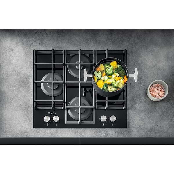 Фото - Варильна поверхня газова Hotpoint-Ariston HAGS61FBK