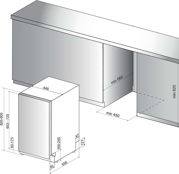 Фото - Посудомоечная машина встраиваемая Hotpoint-Ariston HSIC 3T127C