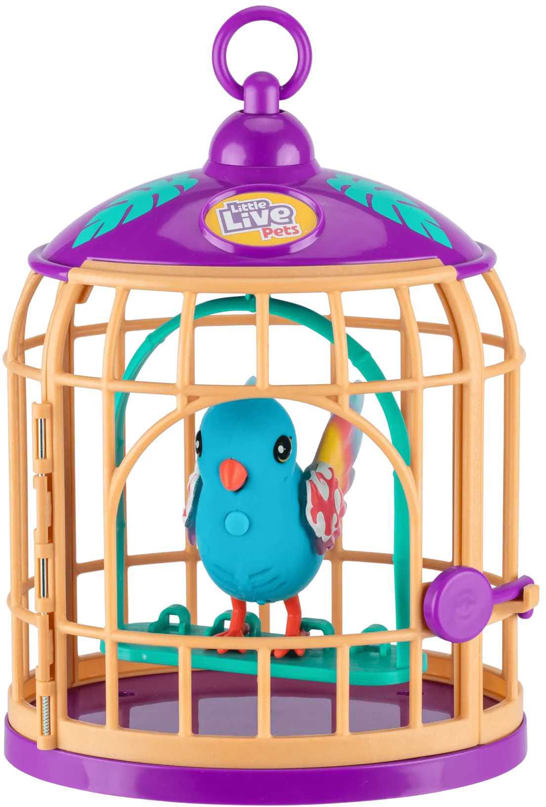 Інтерактивна іграшка Little Live Говорлива тропічна пташка Панго Панго зі світлом у клітці (26614)