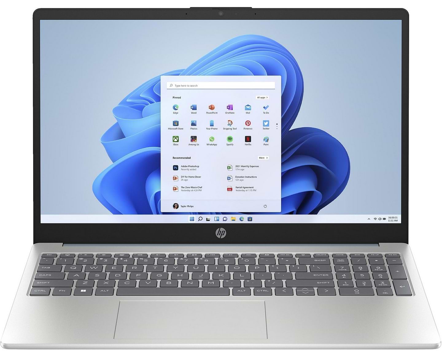 Ноутбук HP 15-fc0089ua (B4LW1EA) Blue - Фото 1