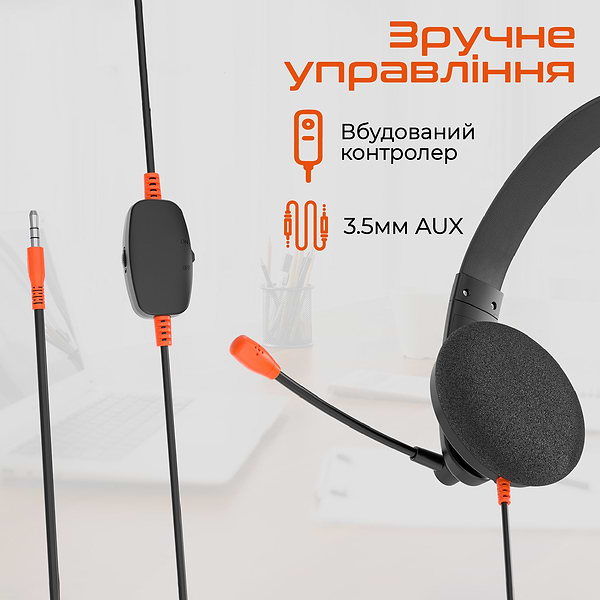 Фото - Гарнітура дротова Meetion MT-HP002-A