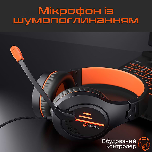 Фото - Гарнітура дротова ігрова Meetion MT-HP021-A