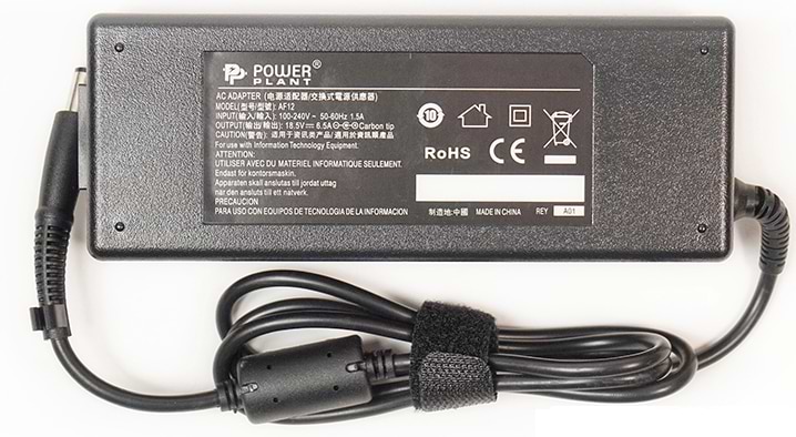 Зарядное устройство для ноутбука PowerPlant HP 220V 18.5V 120W 6.5A (HP120E7450) - Фото 1