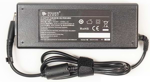 Фото - Зарядний пристрій для ноутбука PowerPlant HP 220V 18.5V 120W 6.5A (HP120E7450)