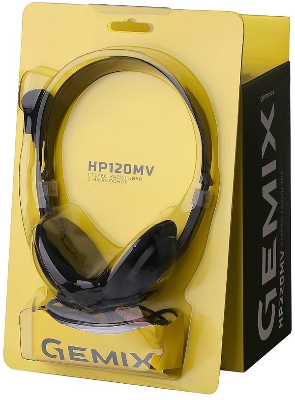 Фото - Гарнитура проводная Gemix HP-120MV Black