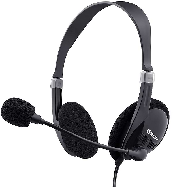 Фото - Гарнитура проводная Gemix HP-120MV Black Фото - Гарнитура проводная Gemix HP-120MV Black