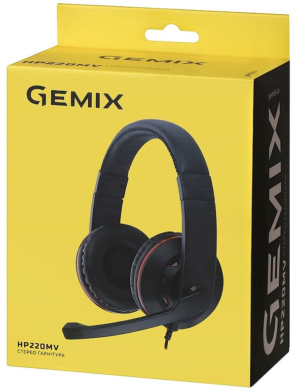 Фото - Гарнітура дротова Gemix HP-220MV Black