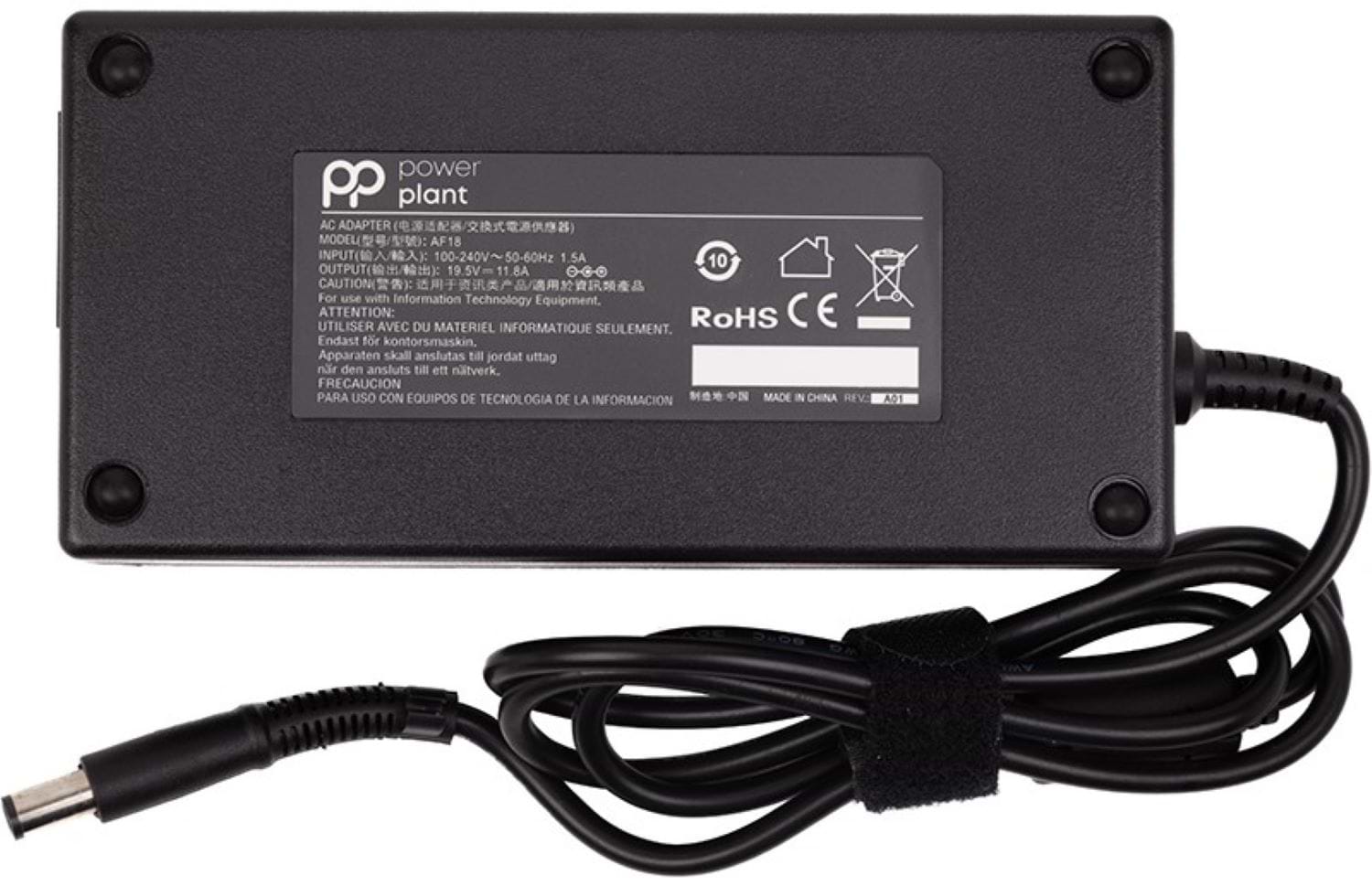 Зарядное устройство для ноутбука PowerPlant HP 220V, 19.5V 230W 11.8A (7.4x5.0) (HP230G7450)
