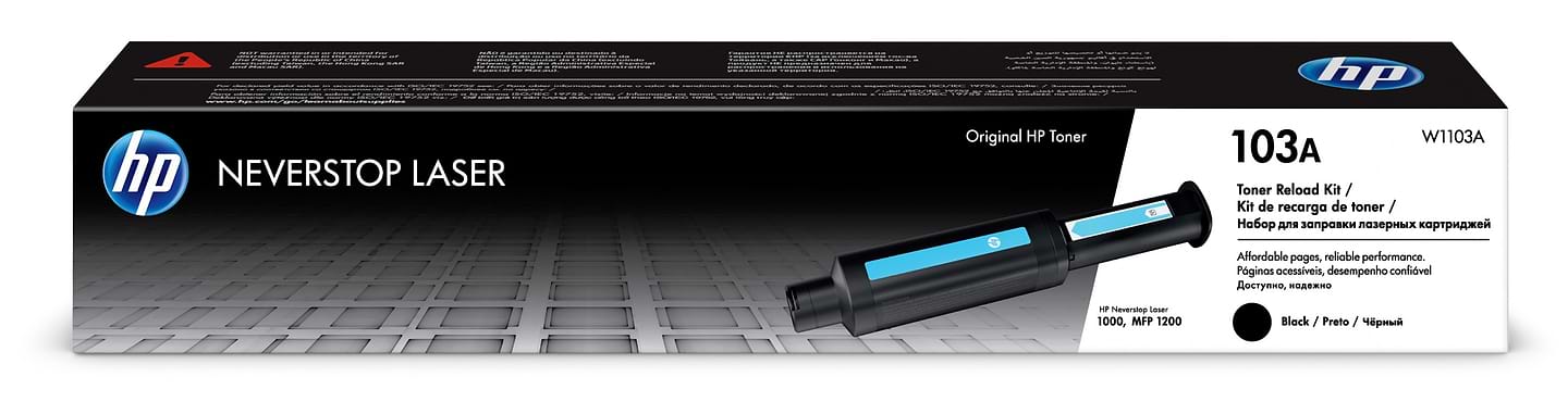 Заправочный модуль с тонером HP 103A (W1103A) Neverstop 1000a/1000w/1200a/1200w (2500 стр) - Фото 1