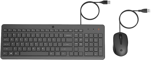 Фото - Клавіатура+миша HP 150 USB EN Black (240J7AA)
