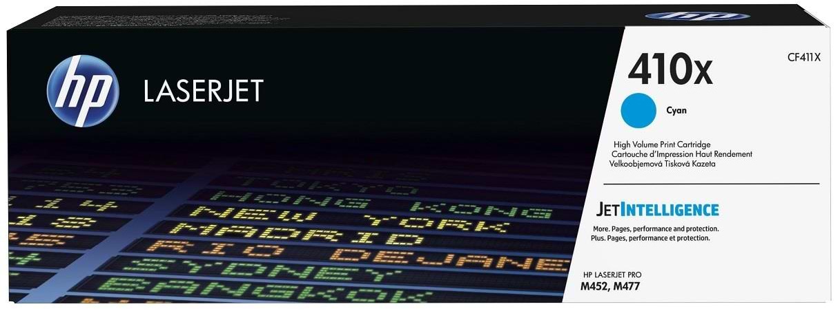 Картриджі для лазерних принтерів HP 410X LJ Pro M452dn/M452nw/M477fdn/ M477fdw/M477fnw Cyan (CF411X) - Фото 1
