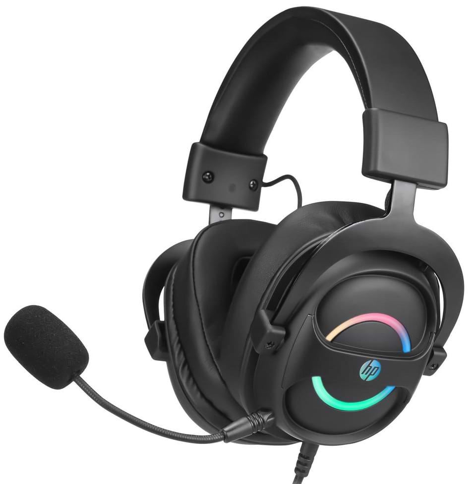 Гарнитура проводная игровая HP DHE-8006 Sound, USB, Black - Фото 1