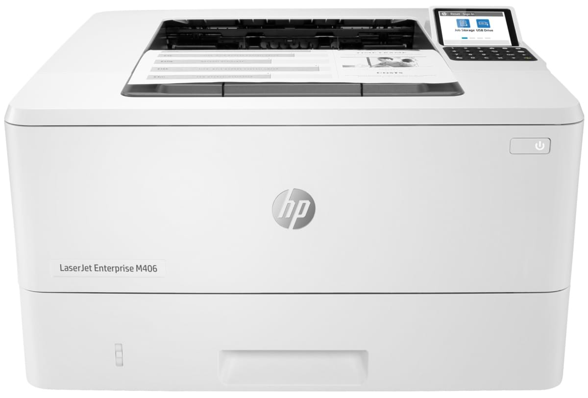 Принтер для ч/б печати HP LaserJet Enterprise M406dn (3PZ15A) - Фото 1