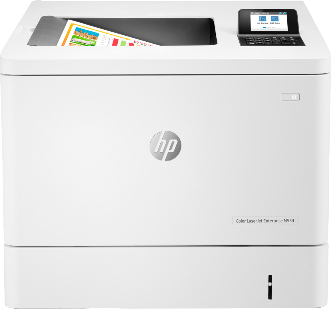Принтер для цветной печати HP LJ Enterprise M554dn (7ZU81A) - Фото 1