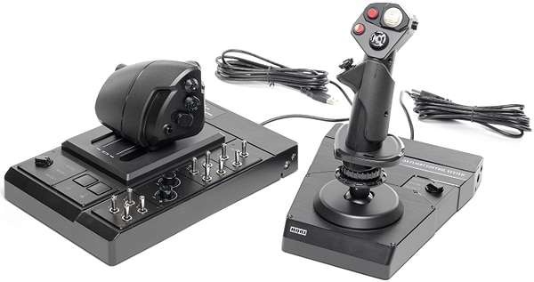 Фото - Ігровий контролер Hori Система керування польотом HOTAS та кріплення FLIGHT CONTROL SYSTEM & MOUNT (HPC-045U)