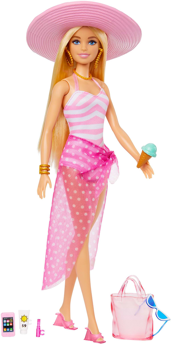 Фото - Ігровий набір Barbie "Пляжна прогулянка" (HPL73)