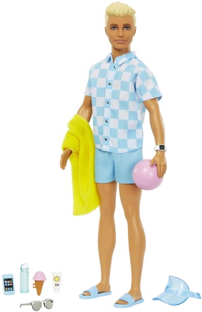 Фото - Лялька Barbie Кен "Пляжна прогулянка" (HPL74) Фото - Лялька Barbie Кен "Пляжна прогулянка" (HPL74)