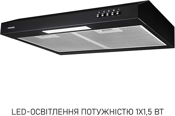 Фото - Витяжка традиційна Minola HPL 512 BL