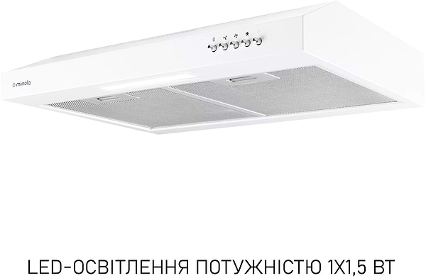 Фото - Витяжка традиційна Minola HPL 512 WH