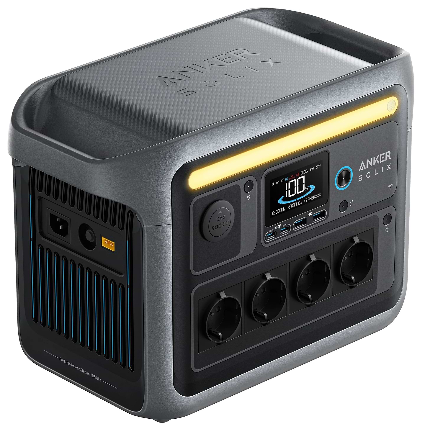 Зарядна станція універсальна Anker SOLIX C1000X 1056Wh 1800W Grey - Фото 1