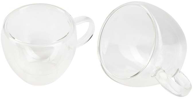 Набір чашок з подвійними стінками Bergner Coffee & tea lovers 100 мл 2 шт. (BG-20114-MM) - Фото 1