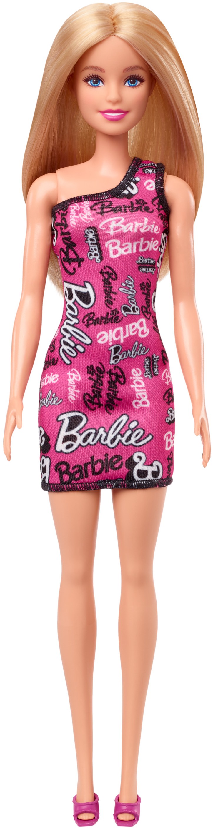 Фото - Кукла Barbie "Супер стиль" в брендированном платье – блондинка (HRH07)