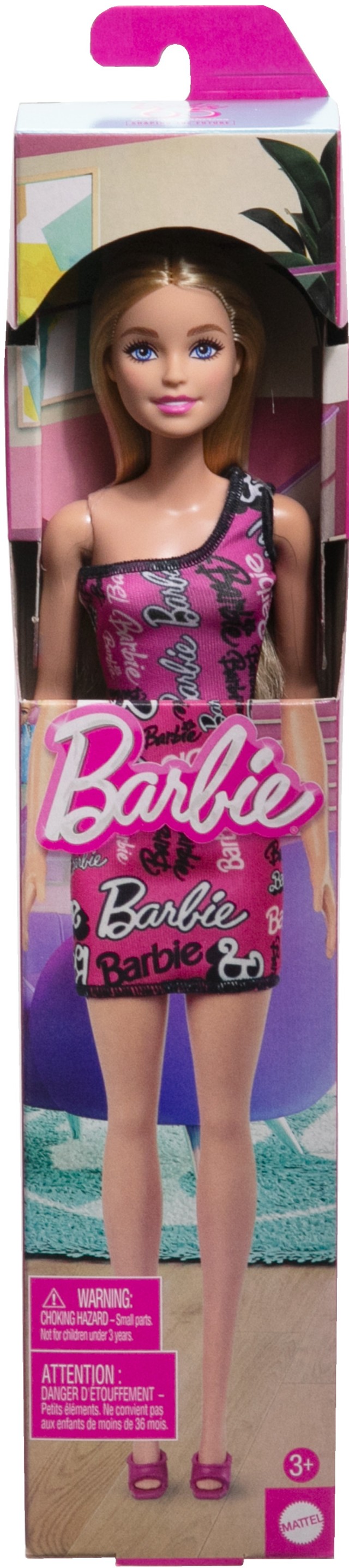 Фото - Кукла Barbie "Супер стиль" в брендированном платье – блондинка (HRH07)